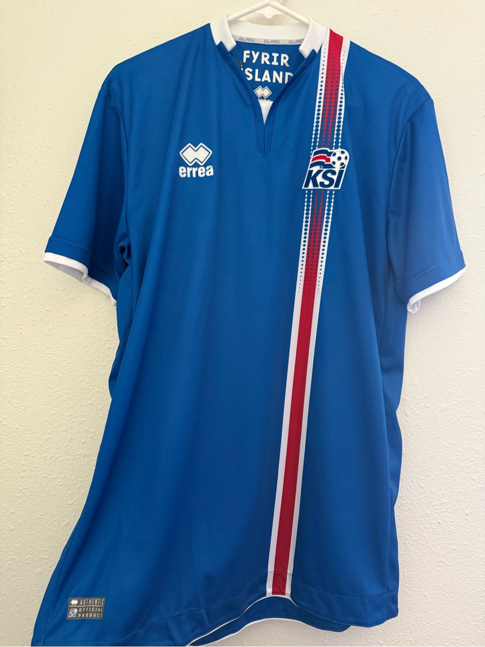 NWT Erreà Iceland KSI 2016/17 Home Soccer Jersey XL